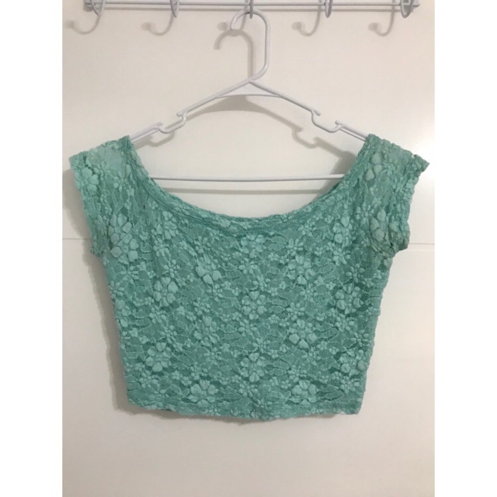 HCo. Teal crop top
